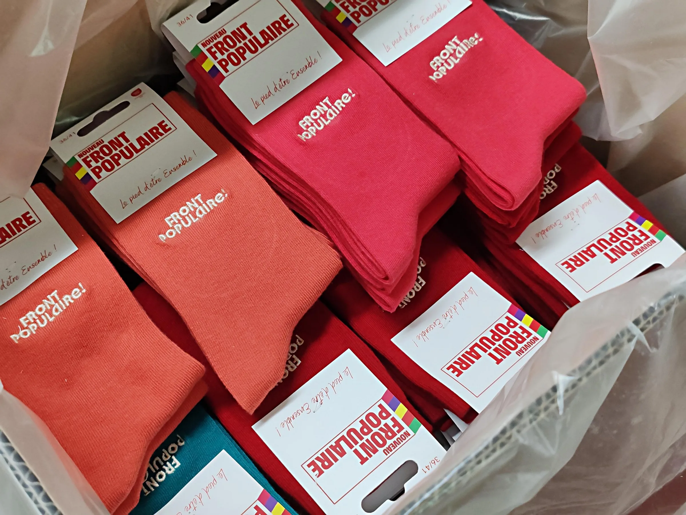 Réalisation chaussette personnalisée