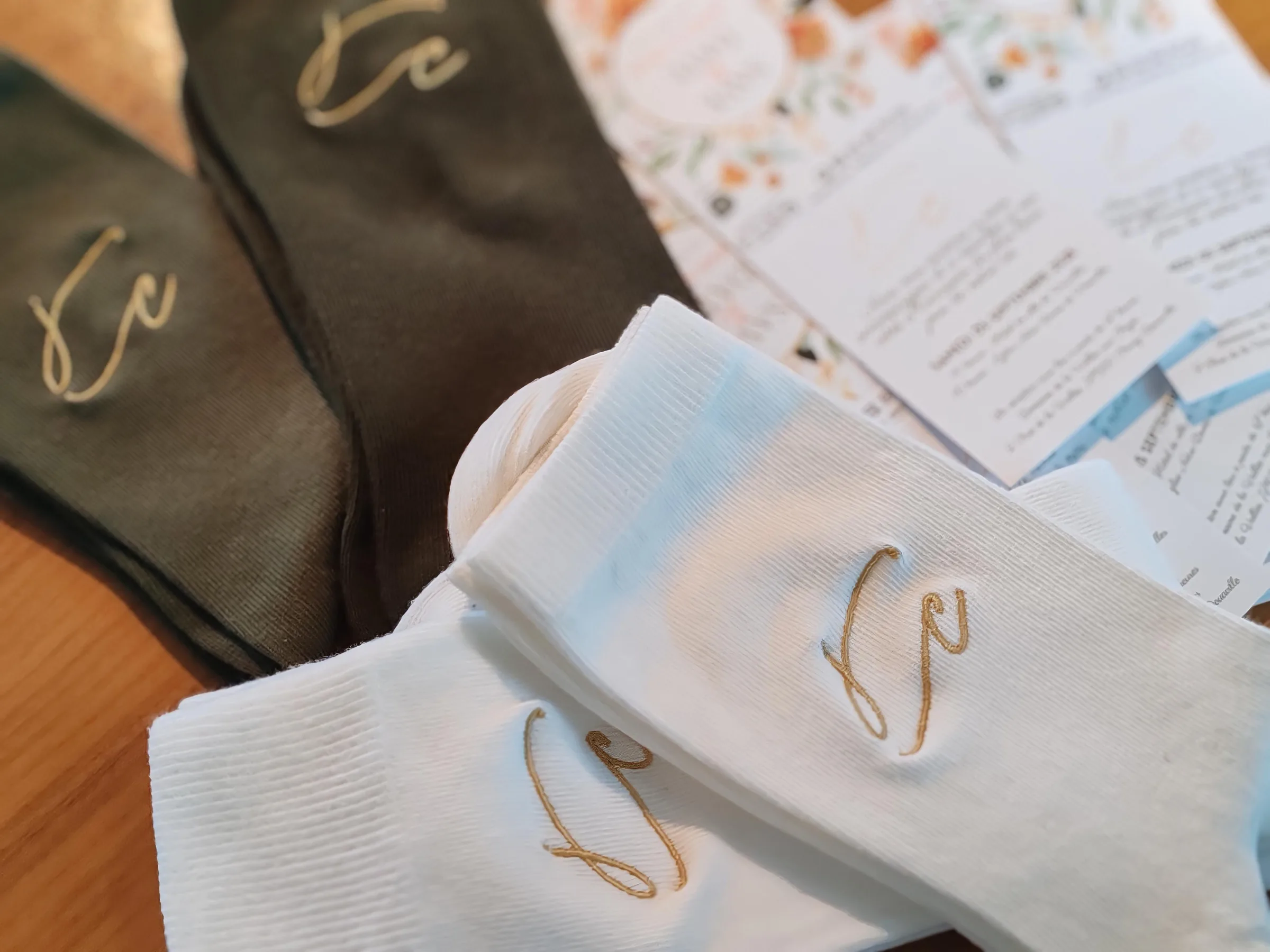 Réalisation chaussette personnalisée