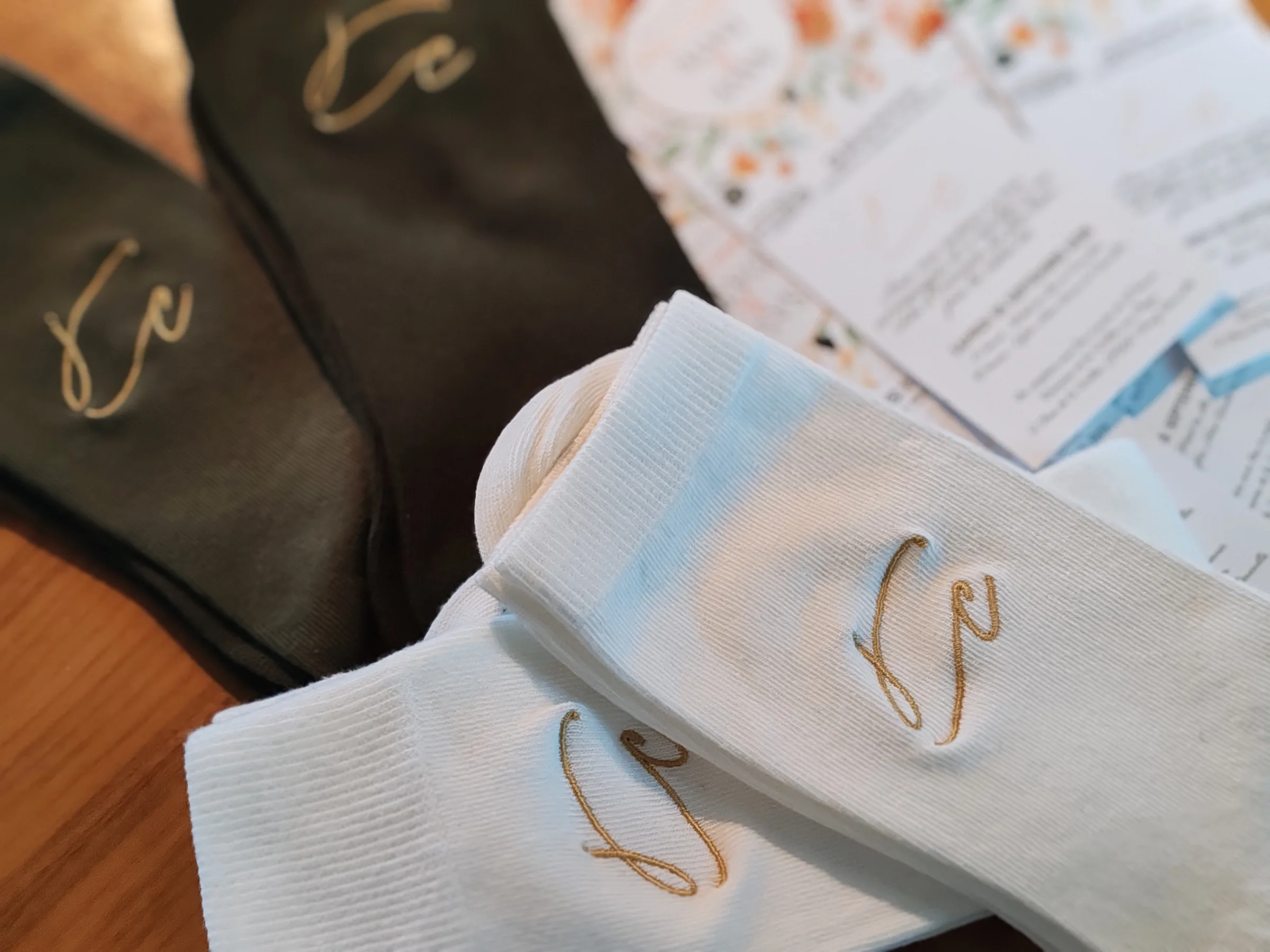 Réalisation chaussette personnalisée